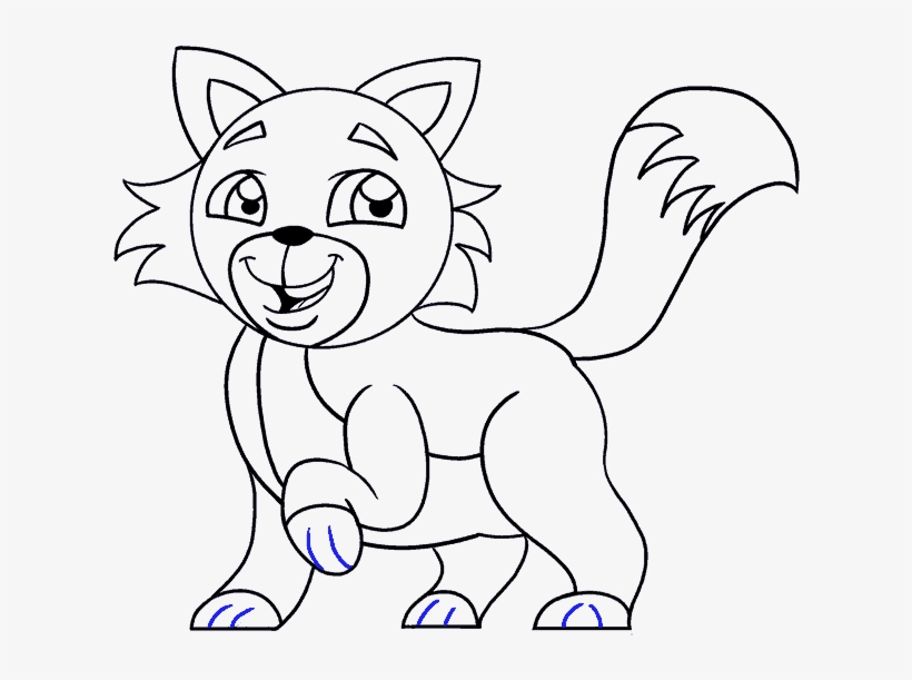 How To Draw Cartoon Cat - Cat, transparent png download