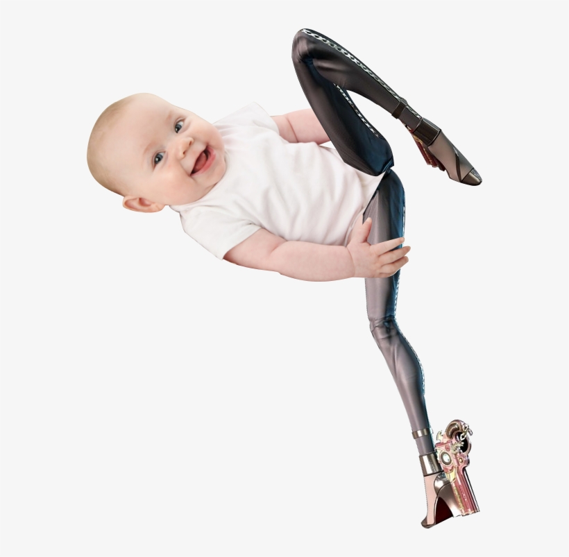 Baby Legs Png Black And White Stock - Baby Cute For Mama Pregnancy Art 32x24 Poster Decor, transparent png download
