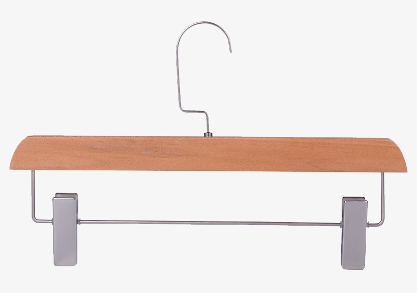 家家 Solid Wood Pants Rack Hanger Wooden Non Slip Pants - Plywood, transparent png download