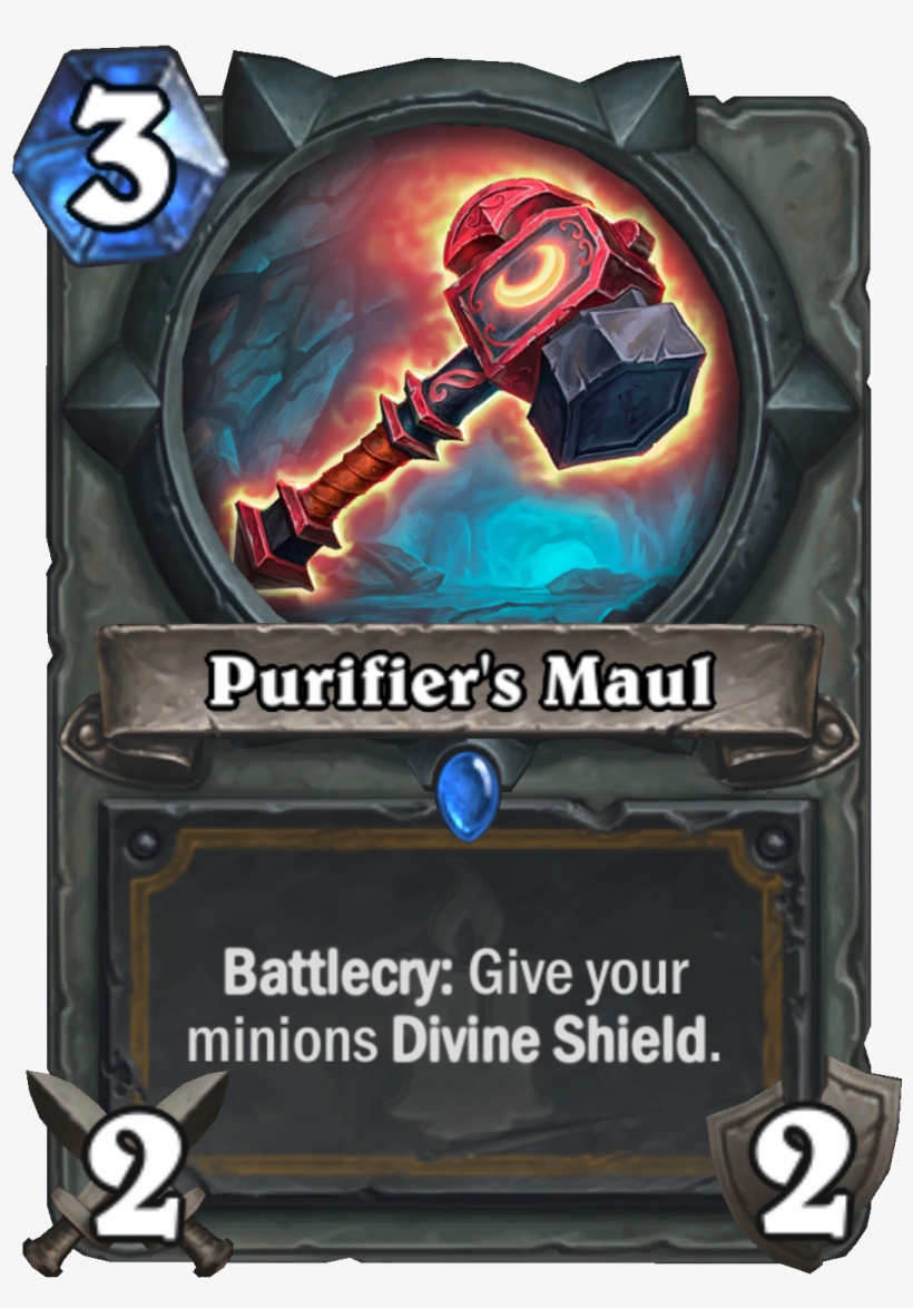 Purifiersmaul - Hearthstone Weapon Cards, transparent png download