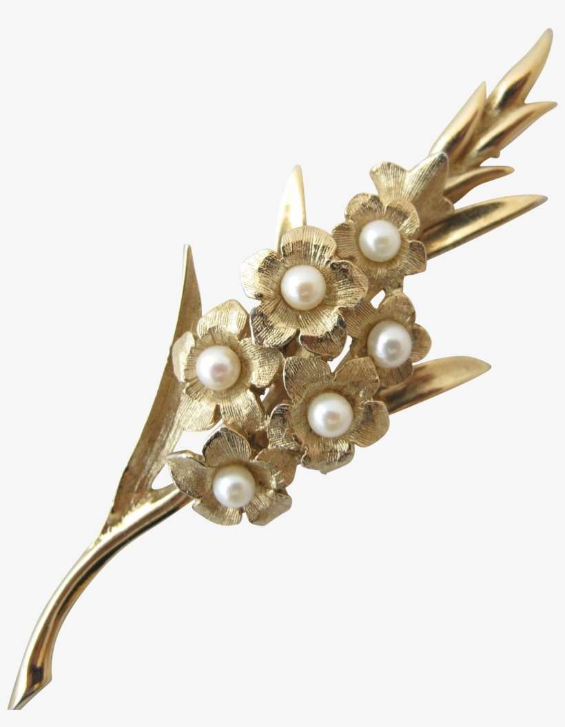 Vintage Boucher 8373p Gladiolus Flower Pin Gladiolus - Gladioli Brooch, transparent png download