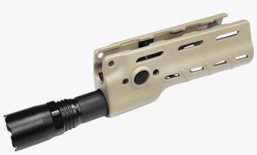 【mp-148】ces Tactical Flash Light Handguard With Flash - Flashlight, transparent png download