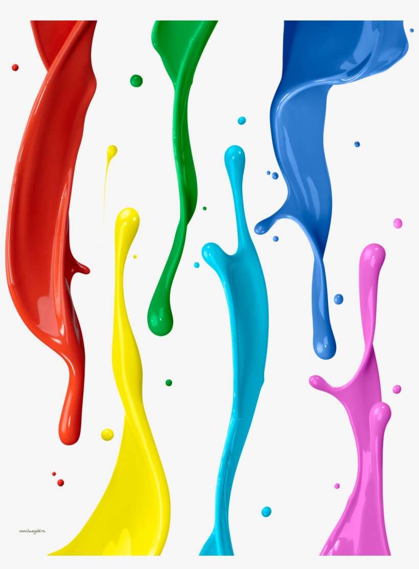 Потёки Краски - Painting Colors Pict High Resolution, transparent png download