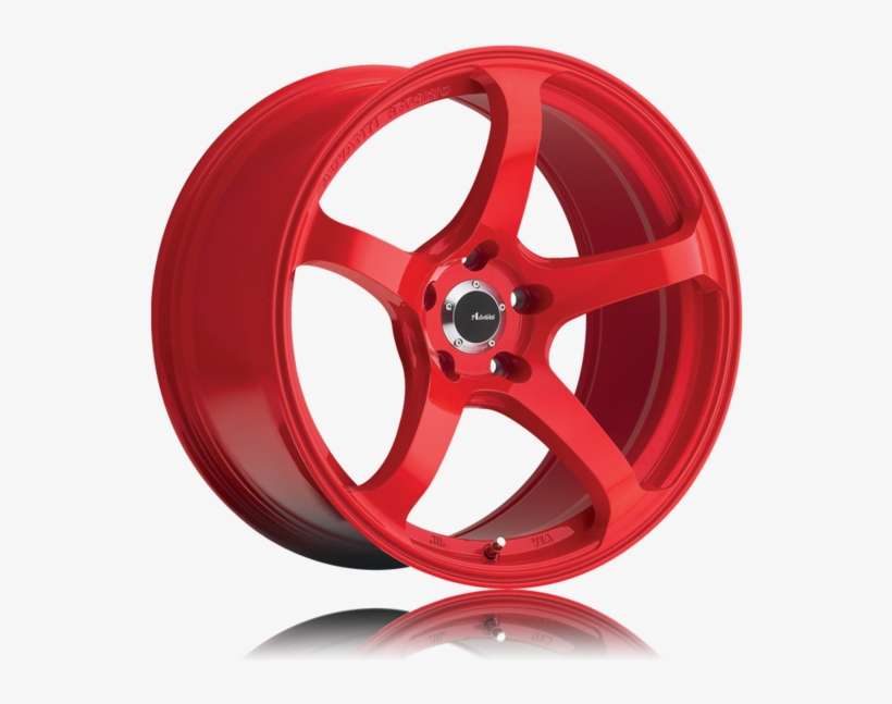 Red 5 Spoke Rims, transparent png download