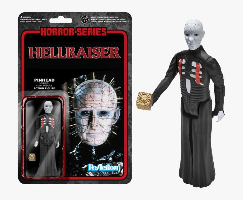 Fun4134 Horror Pin Head Reaction Glam - Hellraiser Action Figure, transparent png download