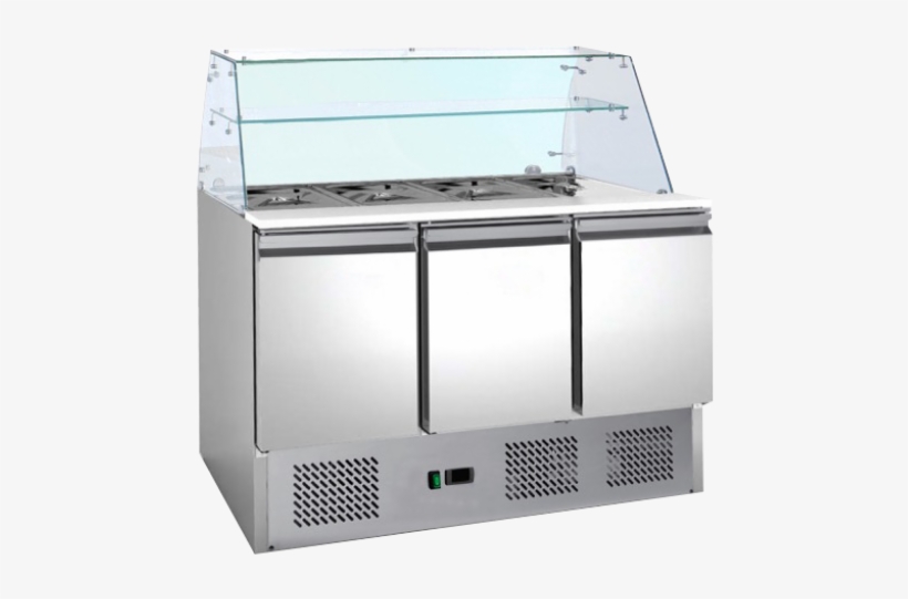 Koji Nonstick Waffle Maker - Saladette Réfrigérée 3 Portes - Pare-haleine, transparent png download