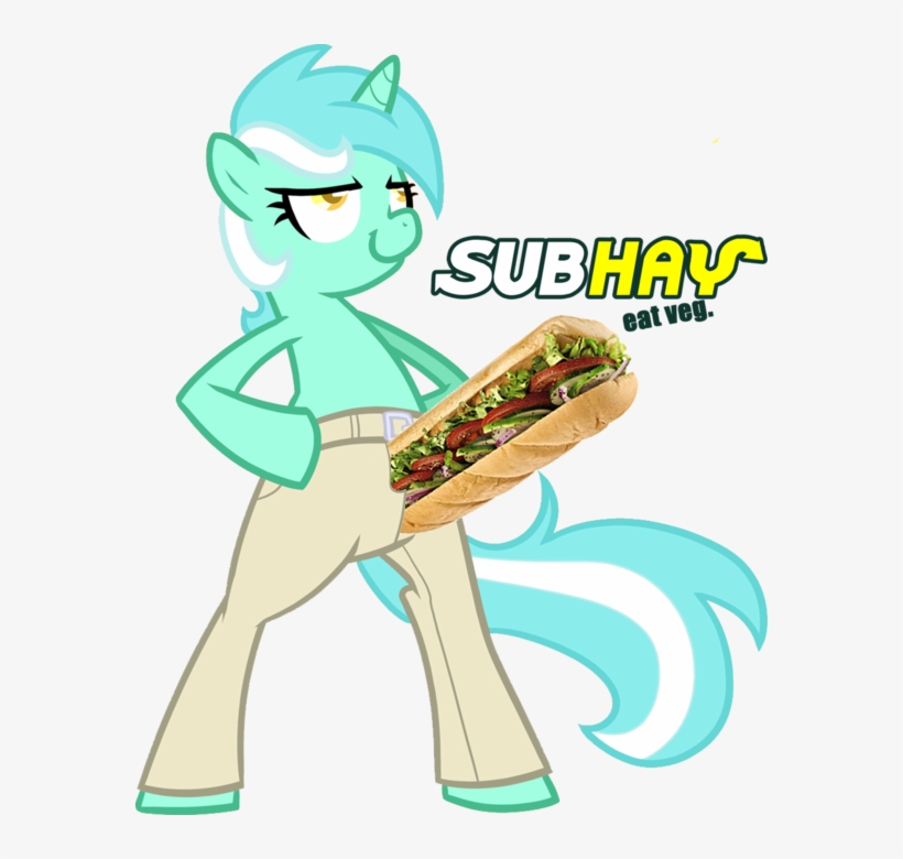 Clothes, Edit, Lyra Heartstrings, Pants, Pony, Sandwich, - Subway Sandwich In Pants, transparent png download