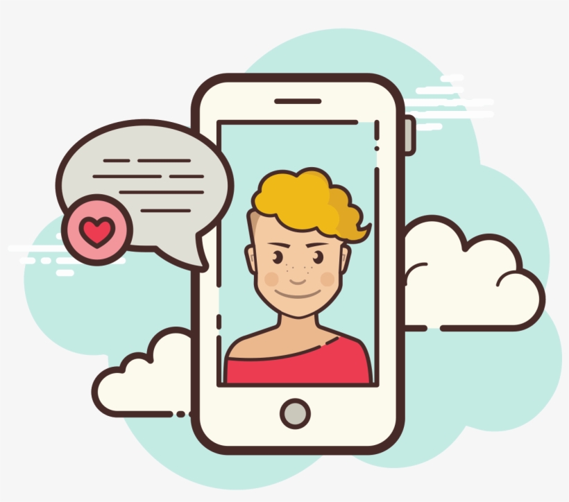 Smartphone Chat Weiblich Icon - Importante Png, transparent png download