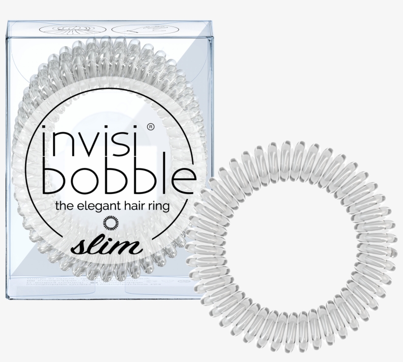 The Elegant Hair Ring - Invisibobble Slim Hair Tie - Crystal Clear, transparent png download