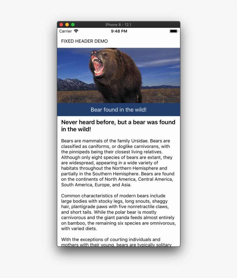 You Will Notice The Title “bear Found In The Wild” - Xamarin, transparent png download