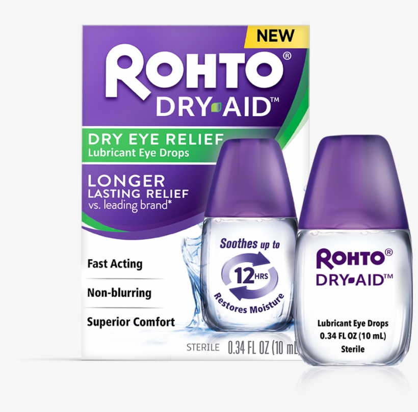 Do You Suffer From Dry Eyes Are You Constantly Putting - Rohto Dry Aid Eye Drops, transparent png download