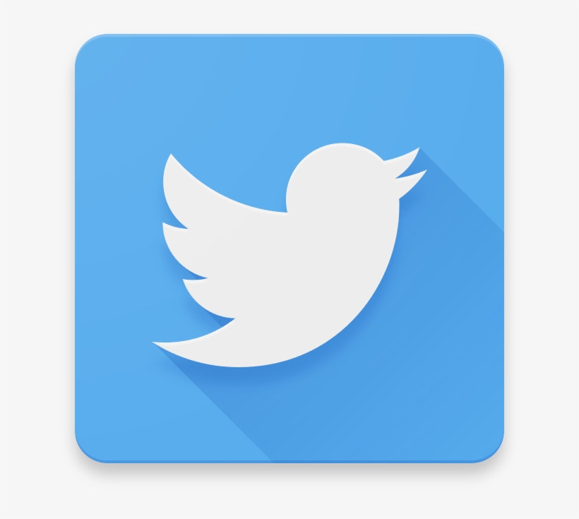 Twitter App Concept - Twitter Material Design Icon, transparent png download