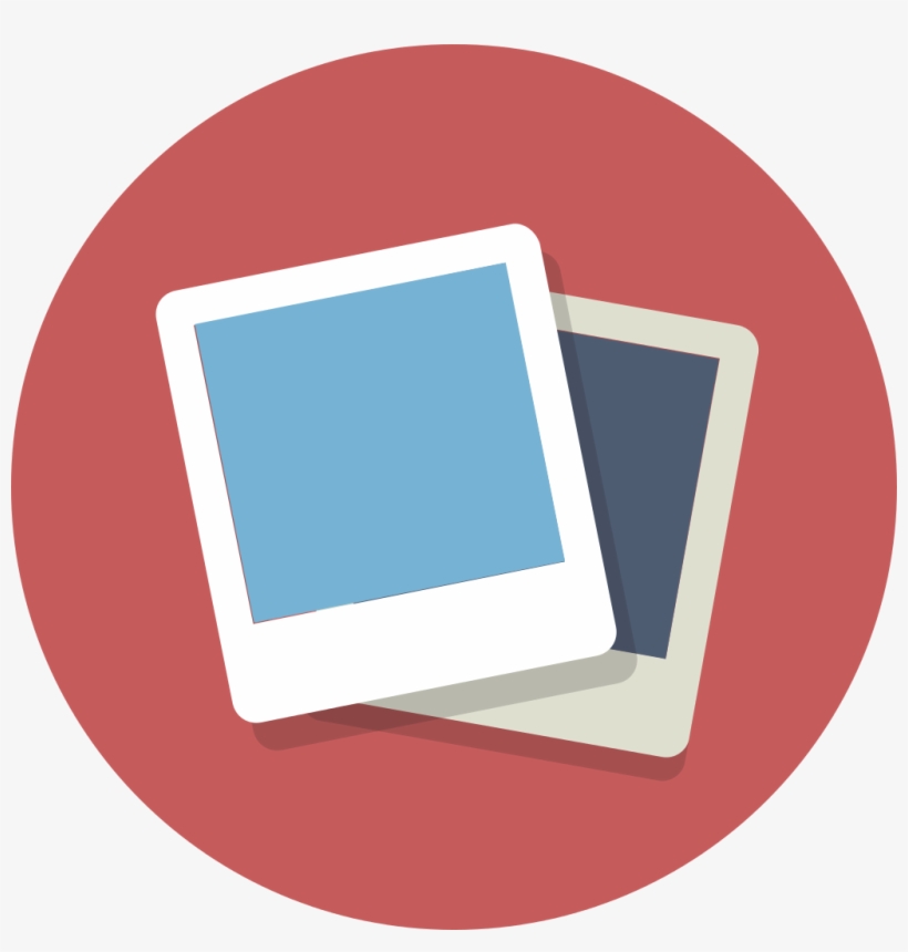 Circle Icons Polaroids - Flat Icon Polaroid, transparent png download