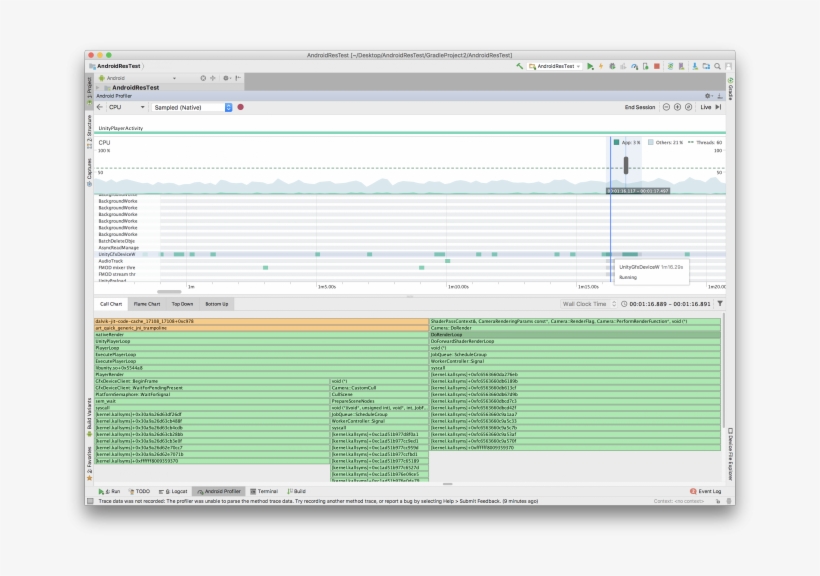The Top Down View Shows The Native Stack Trace To Identify - Operating ...