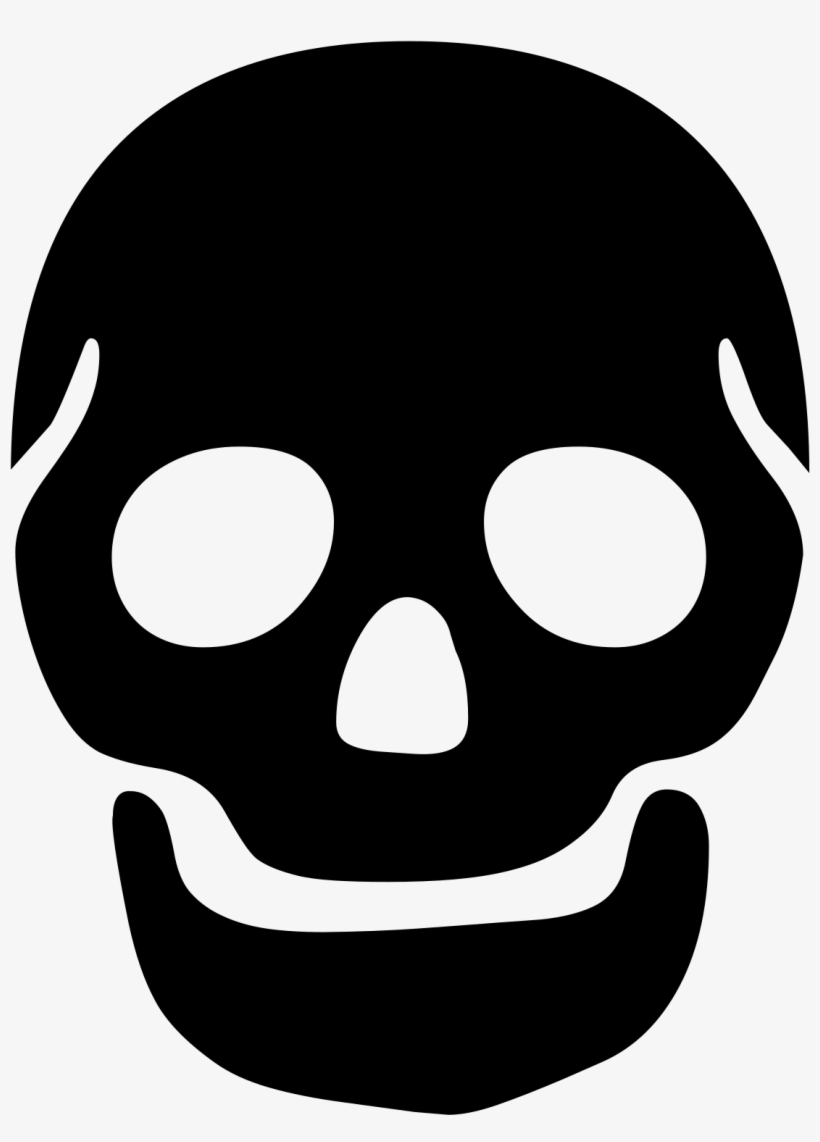 Open - Skull Stencil, transparent png download