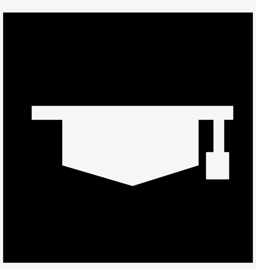 Graduation Cap Silhouette In A Square Comments - Pioneer Dj, transparent png download