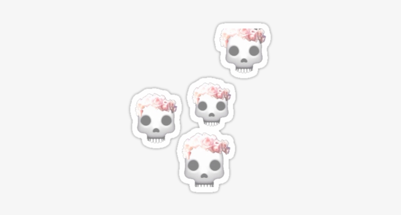Skull Water Skull Emoji Deerhoney Â€º Portfolio Â€º - Skull, transparent png download