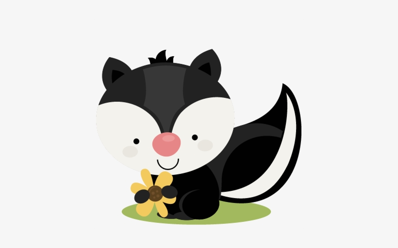 Cute Skunk - Baby Skunk Clipart, transparent png download