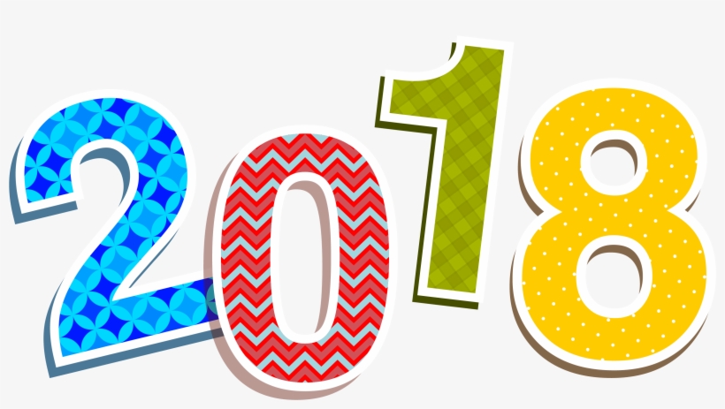 2018 Colorful Png Image - Imagenes De 2018 Animadas, transparent png download