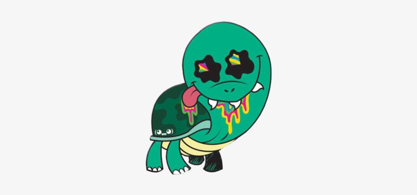 Turtley Sticker - Cartoon, transparent png download