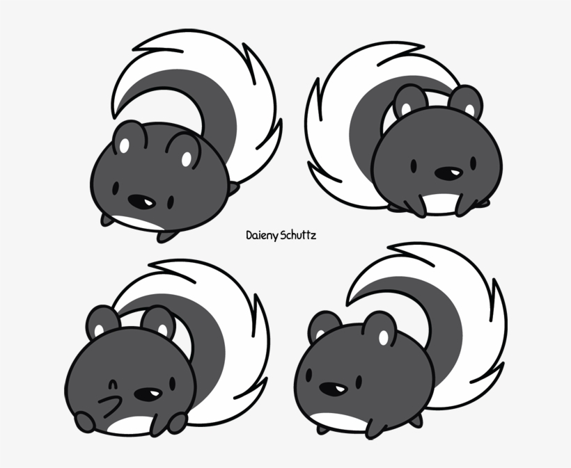 Chibi Skunk By Daieny On Deviantart Clipart - Chibi Skunk, transparent png download