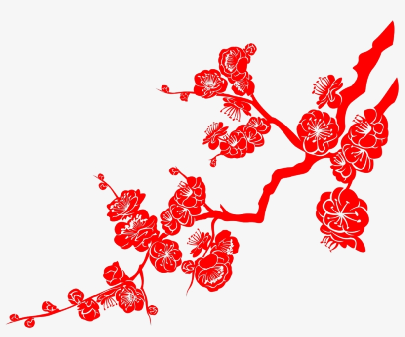 This Graphics Is Creative Plum Cut Paper Transparent - 梅花 剪纸, transparent png download