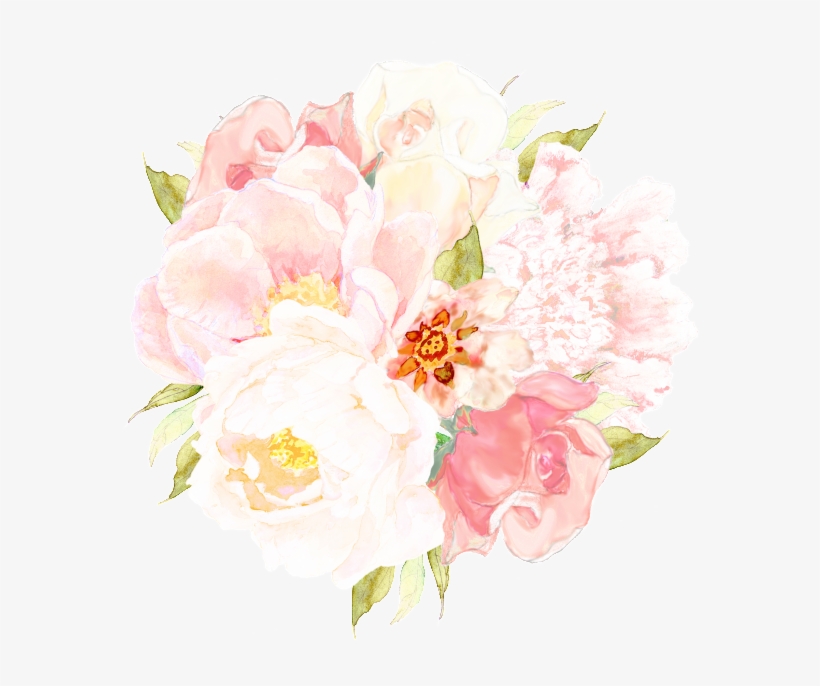 This Graphics Is Hand Painted Fresh And Elegant Bouquet - Portable Network Graphics, transparent png download