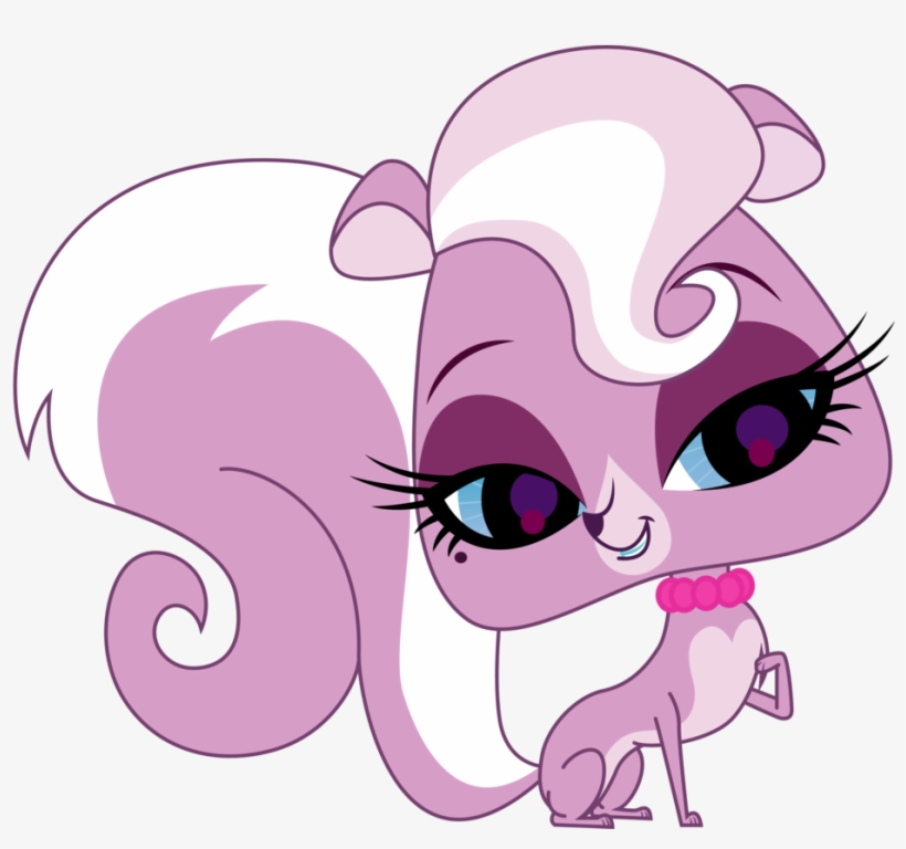 Skunk Vector Png Freeuse Stock - Littlest Pet Shop Pink Skunk, transparent png download