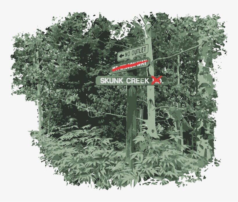 Skunkcreek Streetsign6 - Skunk Creek Productions, transparent png download