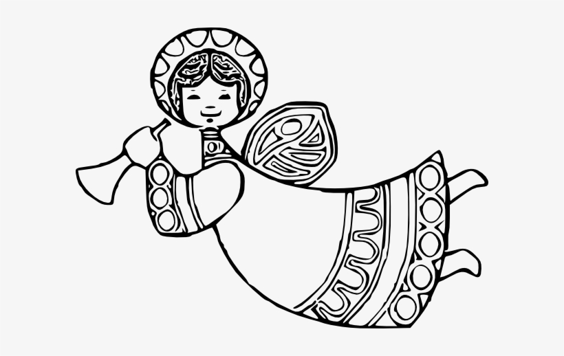 Drawing Angel At Getdrawings - Angels Clipart Black And White, transparent png download