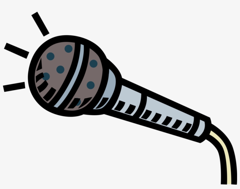 Vector Illustration Of Acoustic To Electric Transducer - Mikrofon Clipart, transparent png download