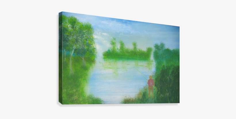 Man Fishing - Painting, transparent png download