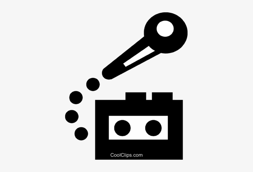 Tape Recorder And Microphone Royalty Free Vector Clip - Microphone, transparent png download