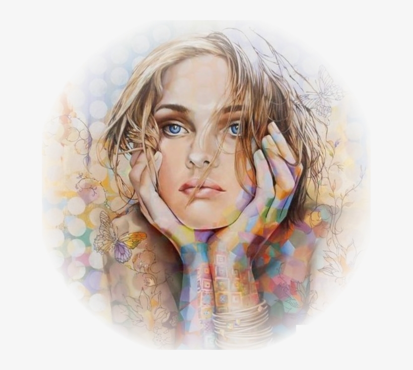 Tube Woman - Page - Silent Girl Painting, transparent png download