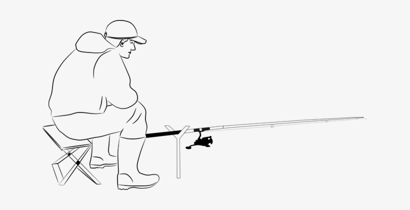 Fisherman, Fishing, Pond, Fish, Lake - Fishing, transparent png download