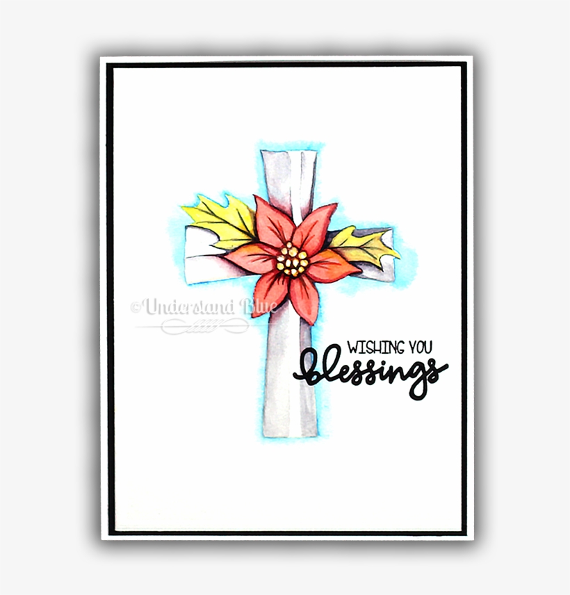 Poinsettia Clear Stamp Set - Greeting Card, transparent png download