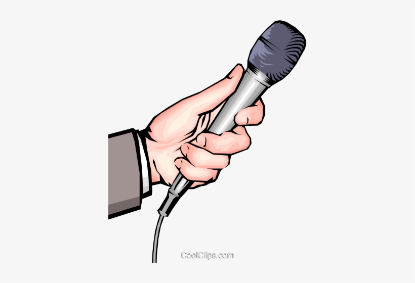 Download Hand With Microphone Royalty Free Vector Clip Art Illustration