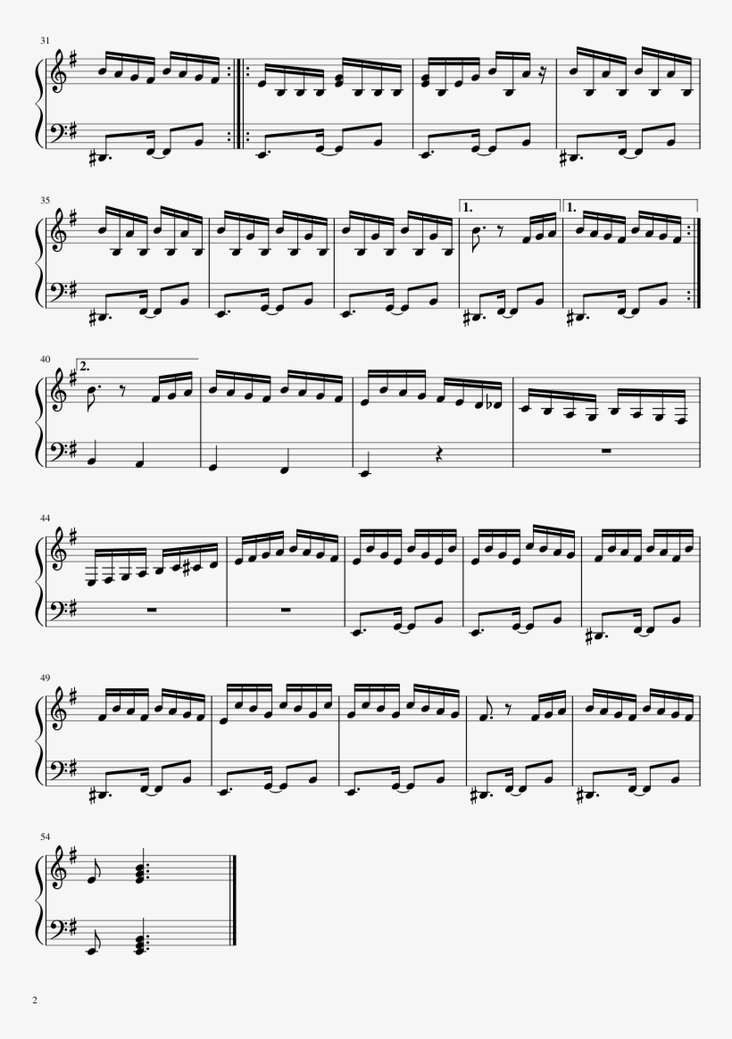 Milonga Para As Missões Sheet Music Composed By Gilberto - Milonga Para As Missões Partitura, transparent png download