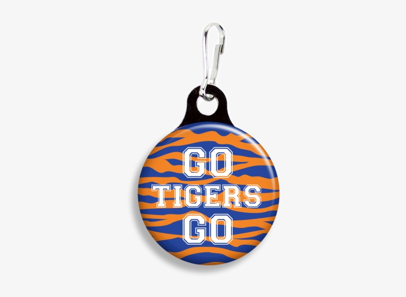 Memphis Tiger Stripes - Zoogee Pzp1ds-b - Zipper Pulls 3/4" Metal Back, transparent png download