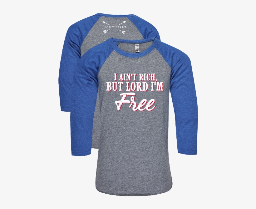 Light Heart Lord I'm Free Baseball Tee - Long-sleeved T-shirt, transparent png download