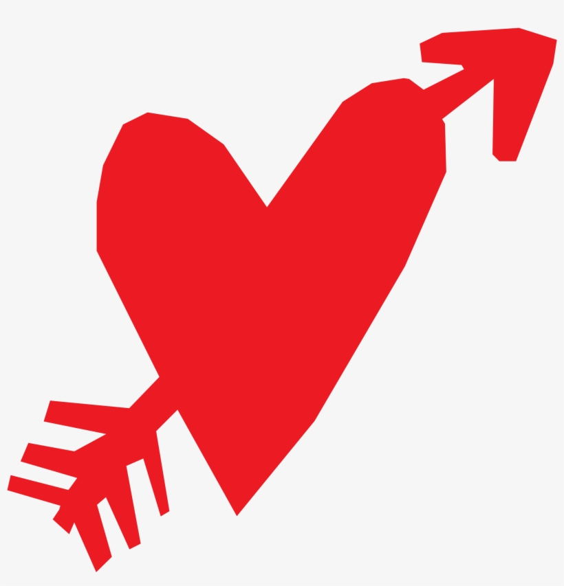 Heart And Arrow Refixed Clipart Freeuse Library - Clip Art, transparent png download