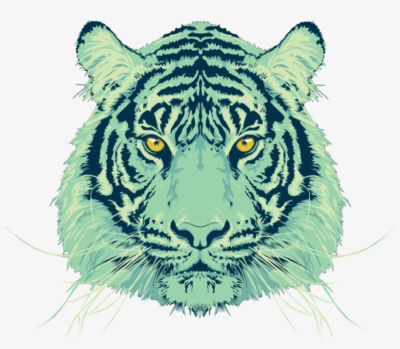 Black And White Library Pop Art Transprent Png Free - Tiger Behance, transparent png download