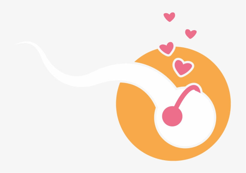 Icon Only White Sperm Orange - Portable Network Graphics, transparent png download