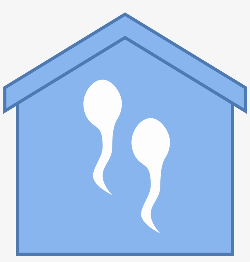 It's A Logo Of Two Sperm Cells Inside A House Shaped - Sperm, transparent png download