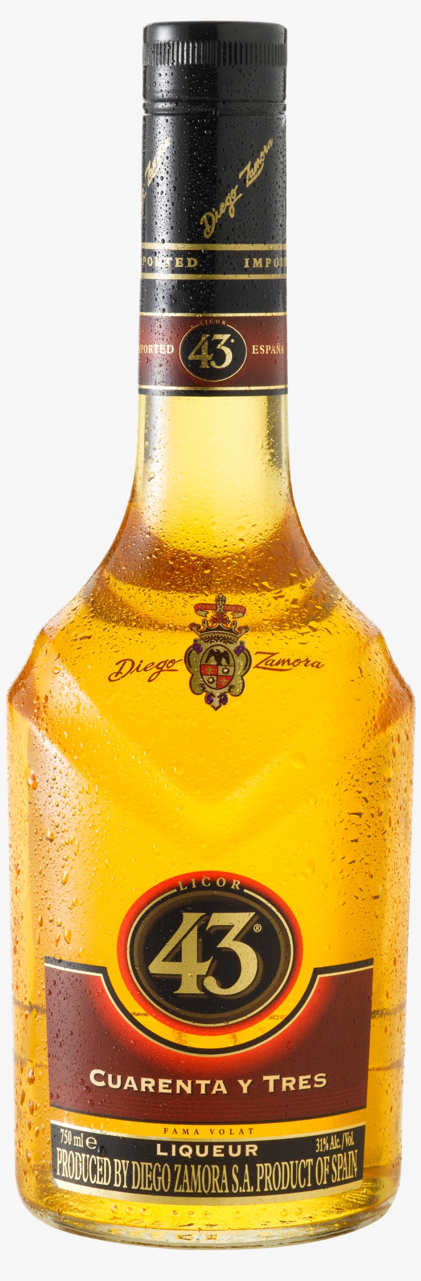 Liqueur Bottle Png Image - Diego Zamora Licor 43 Liter, transparent png download