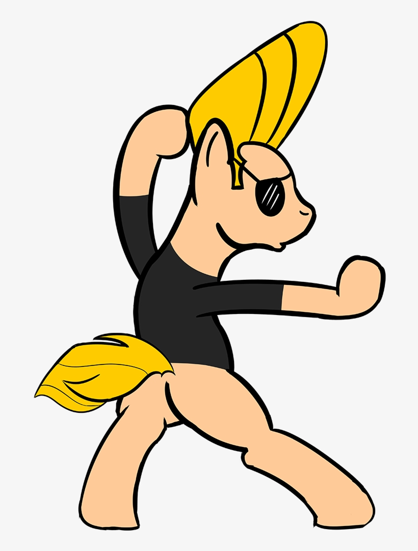 Bipedal, Johnny Bravo, Ponified, Pony, Safe, Solo - Johnny Bravo As A Pony, transparent png download