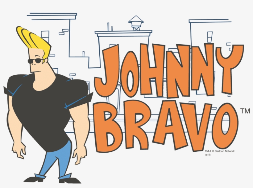 Johnny Bravo Johnny Logo Juniors T-shirt - Johnny Bravo/logo Bath Towel, Multi, transparent png download