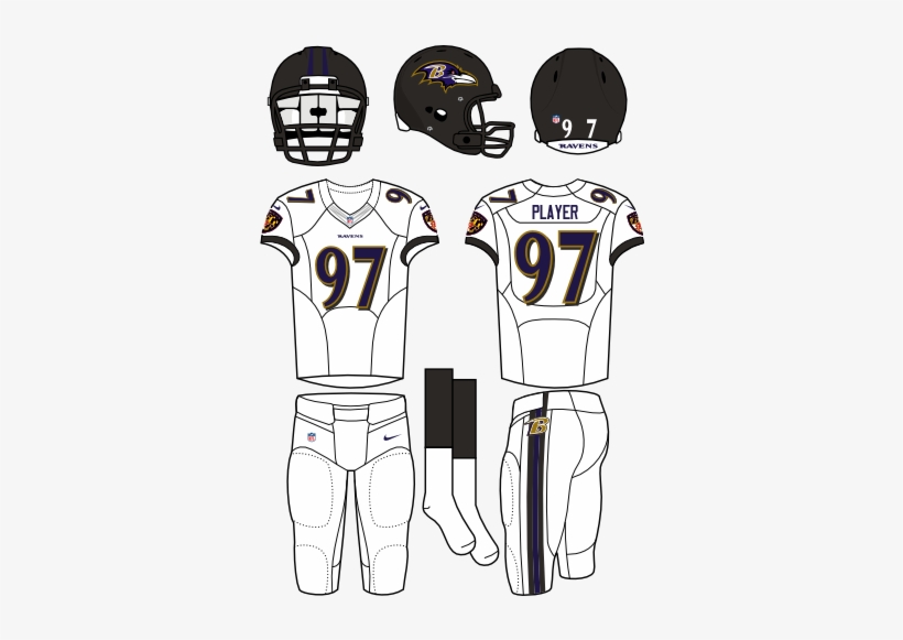 Baltimore Ravens - New Nfl Uniforms 2010, transparent png download