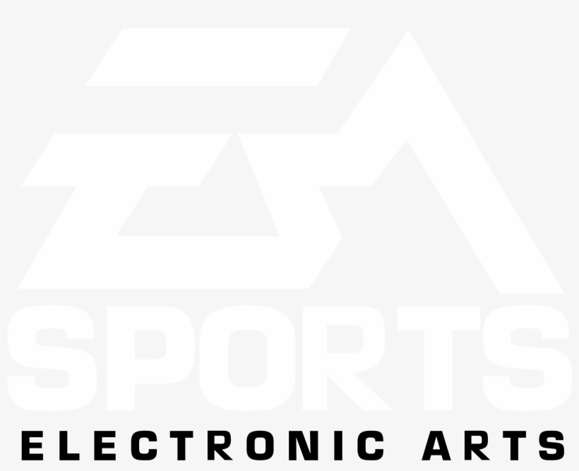 Ea Sports Logo Black And White Monochrome PNG Image Transparent PNG