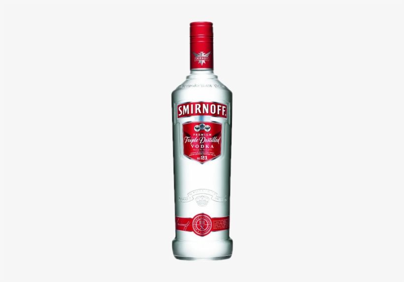 Alcohol Bottle - Smirnoff Vodka 1 Litre, transparent png download
